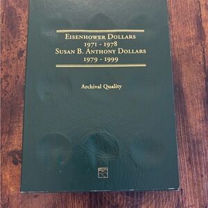 Littleton Coin Folder LCF6 Susan B Anthony & Eisenhower Dollars 1971 - 1999 Book